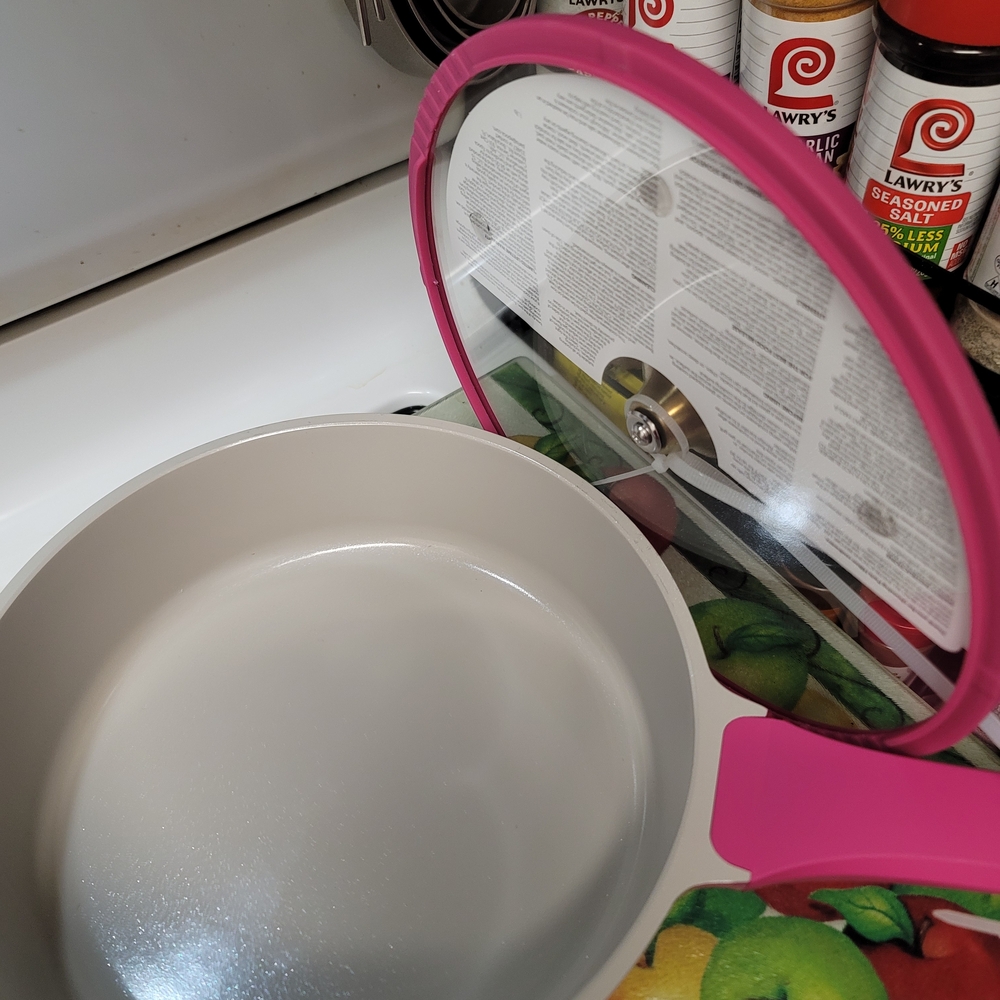 Pink Non-Stick Frying Pan with Lid Paris Hilton Tropic pink - Picture 3 of 6